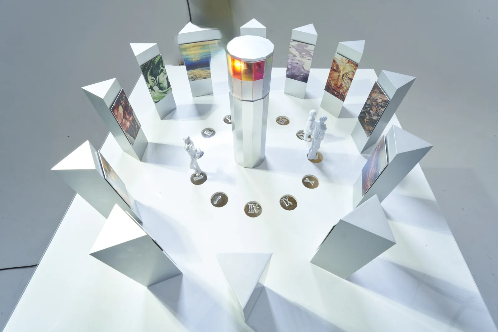 1:10 scale model of the Towers of Light